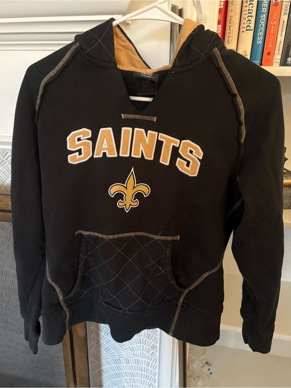 New Orleans Saints Women’s Black and Gold Saints Hoodie